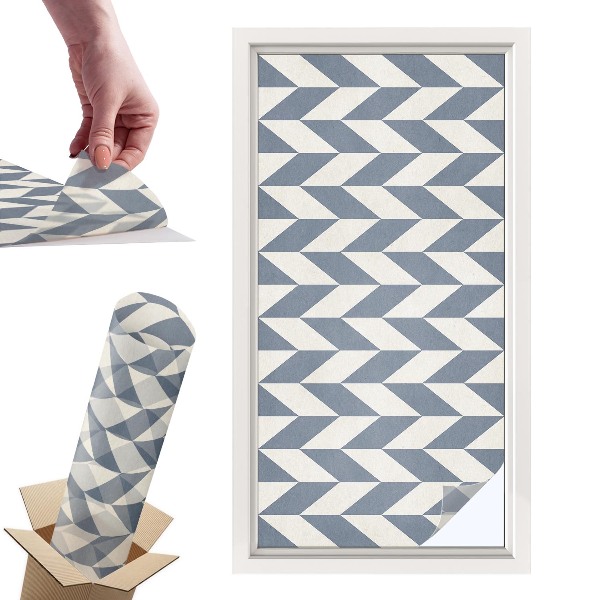 Witraż samoprzylepny na okno Geometryczna iluzja