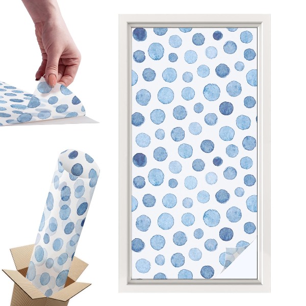 Naklejki witrażowe na drzwi Akwarelowe kropki