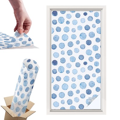 Naklejki witrażowe na drzwi Akwarelowe kropki