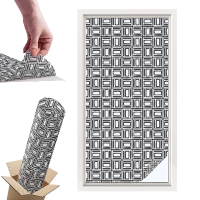 Naklejki witrażowe na drzwi Energetyczny wzór