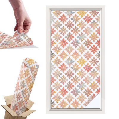 Witraż samoprzylepny na okno Kwiatowe piękno