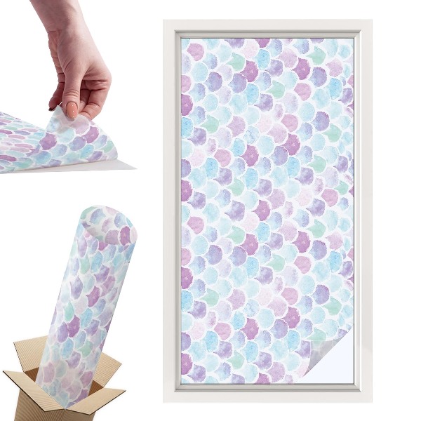 Naklejki witrażowe na drzwi Pastelowe kropki