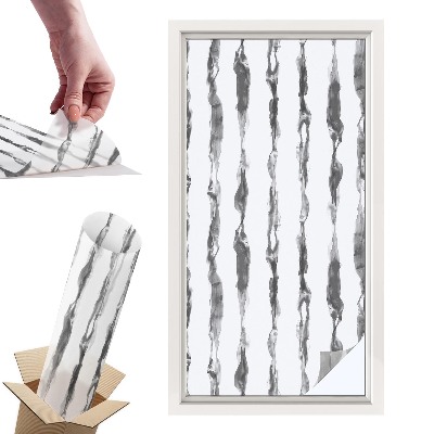 Naklejki witrażowe na drzwi Abstrakcyjne linie