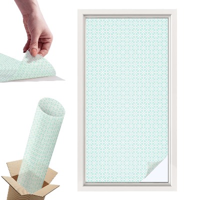 Naklejki witrażowe na drzwi Kwiatowa symetria