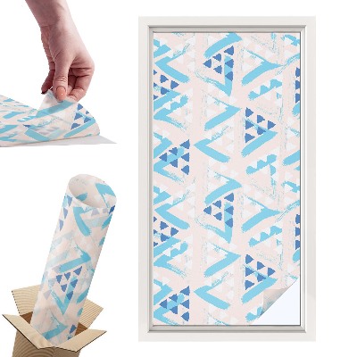 Witraż samoprzylepny na okno Geometryczne wzory