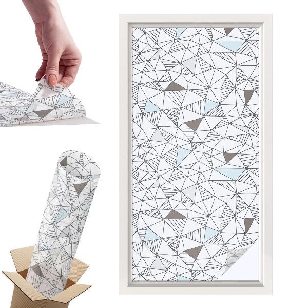 Okleina na okno mleczna Abstrakcyjne kształty