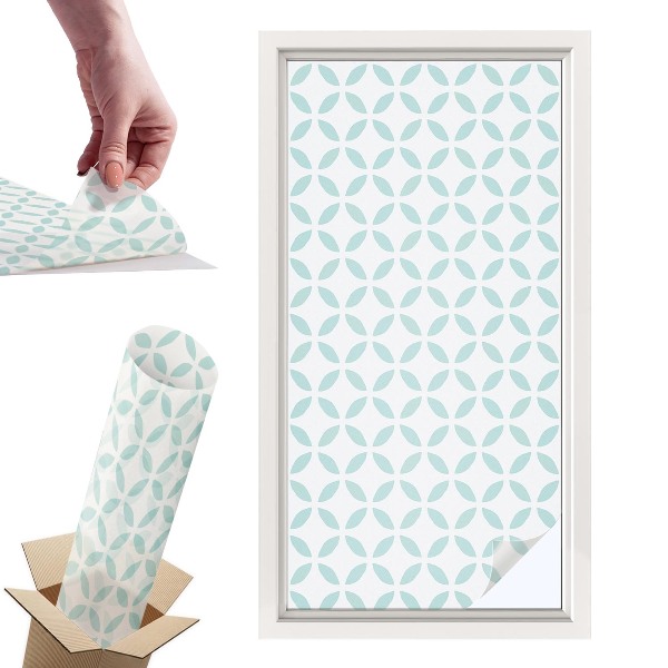 Witraż samoprzylepny na okno Abstrakcyjne kształty