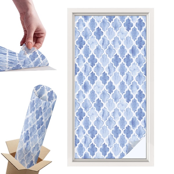 Okleina na okno mleczna Akwarelowa elegancja