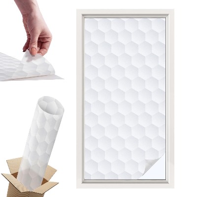 Okleina na okno mleczna Biała mozaika