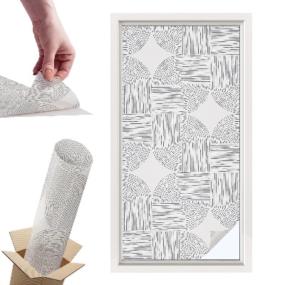 Witraż samoprzylepny na okno Spokojna symetria