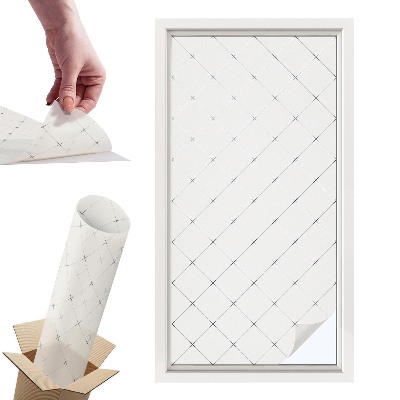 Okleina na okno mleczna Geometryczna siatka