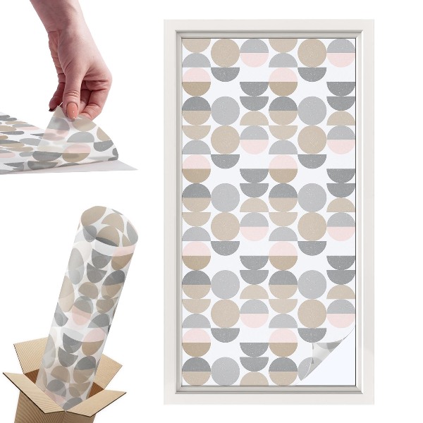 Naklejki witrażowe na drzwi Geometryczne wzory