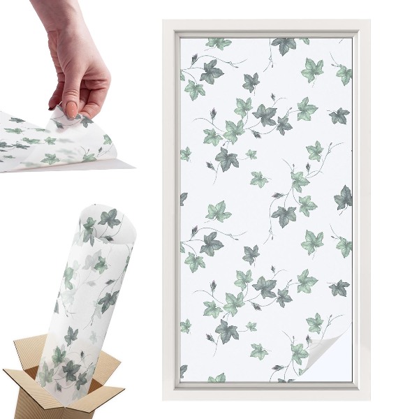 Okleina na okno mleczna Zielone pnącze