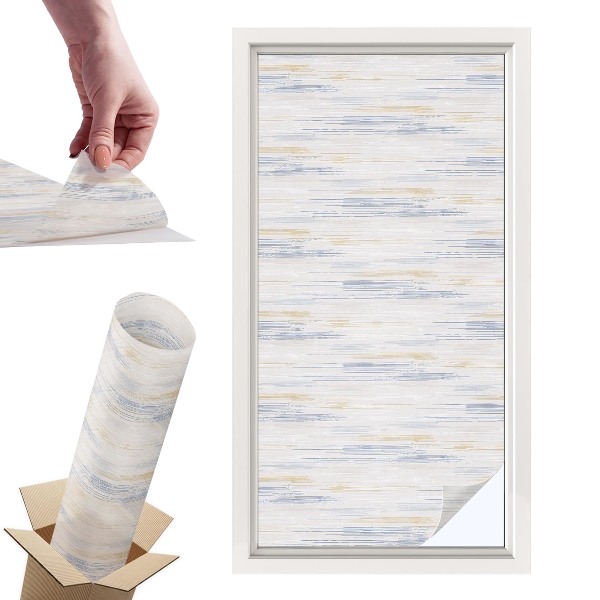 Witraż samoprzylepny na okno Abstrakcyjne pasy