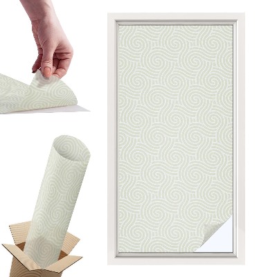 Naklejki witrażowe na drzwi Kręte linie