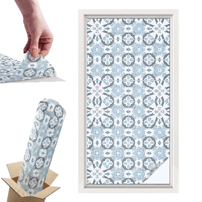 Naklejki witrażowe na drzwi Geometryczne wzory