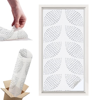 Naklejki witrażowe na drzwi Kropkowe liście