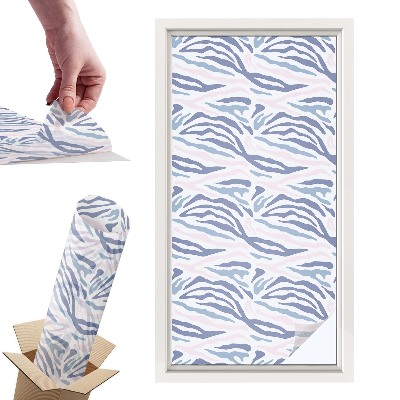 Okleina na okno mleczna Zebrowy wzór