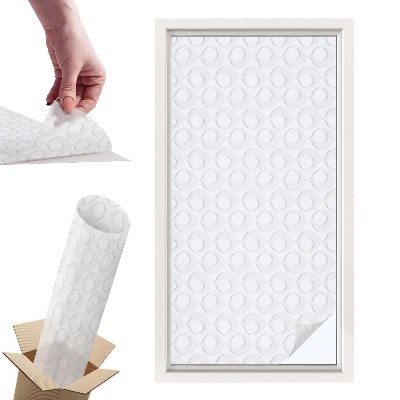 Okleina na okno mleczna Geometryczne kształty