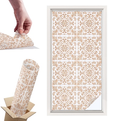 Witraż samoprzylepny na okno Klasyczny ornament