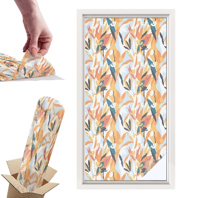 Witraż samoprzylepny na okno Botaniczna energia