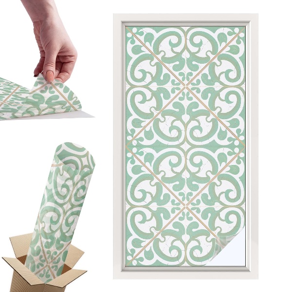 Naklejki witrażowe na drzwi Klasyczna elegancja