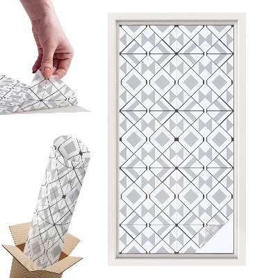 Witraż samoprzylepny na okno Geometryczne wzory