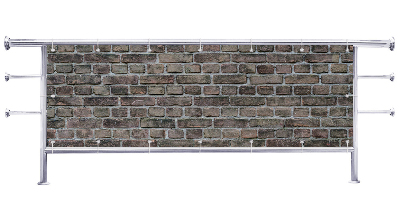 Osłona na balkon Szara cegła