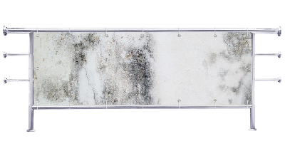 Osłona na balkon Szary marmur