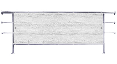 Osłona na balkon Drobne cegiełki