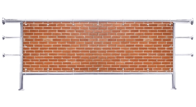 Osłona na balkon Pomarańczowe cegły