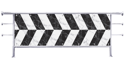 Osłona na balkon Wzór czarno biały