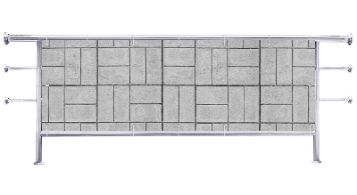 Osłona na balkon Kamienne kostki