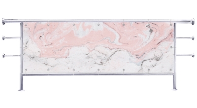 Osłona balkonu Różowy marmur