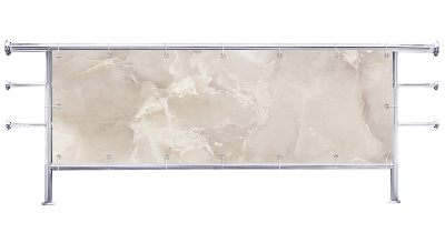 Osłona na barierkę balkonu Biały marmur