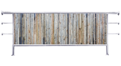 Osłona na balkon Stare deski