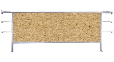 Osłona na balkon Wzór płyty osb