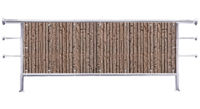 Osłona balkonu Naturalne deski