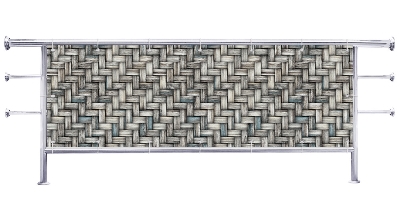 Osłona balkonu Wzór jasna jodełka