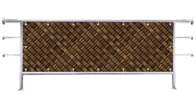 Osłona balkonu Vintage ciemny wzór