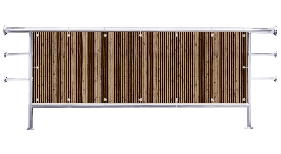 Osłona na balkon Wzór drewniane patyki