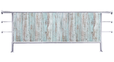 Osłona na balkon Stare deski malowane