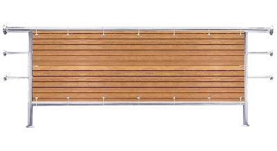 Osłona na balustradę Deski w nasyconym kolorze