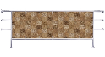 Osłona balkonu Kafelki w kolorze brązowym