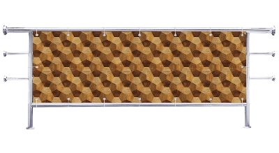 Osłona na balkon Przestrzenny wzór