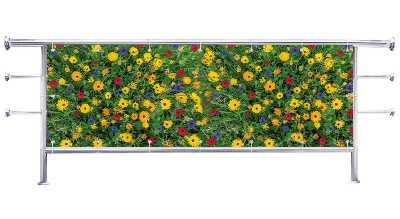 Osłona na balkon Łąka bogata w kwiaty