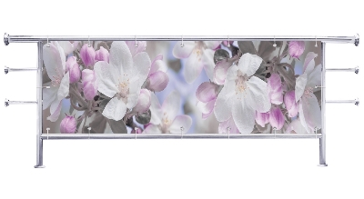 Osłona balkonu Kwiat wiśni z przybliżenia