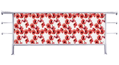 Osłona na balustradę Rysunkowe maki