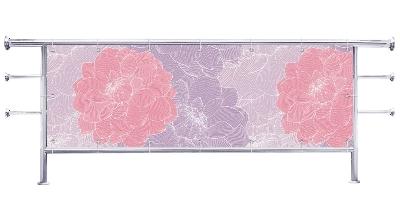 Osłona na balustradę Piwonie