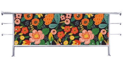 Osłona na balkon Kwiaty kolorowe